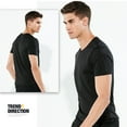 thumbnail image 3 of Joernso Anti-Dirty Waterproof Solid Color Men T Shirt Soft Short Sleeve Quick Dry Top, 3 of 5