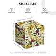 thumbnail image 3 of Uemuo Lilies Flowers Tissue Box Cover Holder, Square with Bottom Belt - PVC Leather Decorative Organizer for Tabletop, Bathroom, Car, Office, 3 of 8