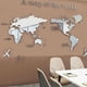 thumbnail image 1 of D Adhesivos de pared, Adhesivos de pared acrílicos Adhesivos de pared acrílicos 3D D Adhesivo de pared con mapa del mundo Diseño fácil de usar, 1 of 8