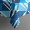 thumbnail image 5 of Blue Geometric Pattern Square Tablecloth,Waterproof Square Table Cover,Wipeable Spillproof Washable Table Cover for Home Kitchen Party Decor 42"X42"(107x107cm), 5 of 6