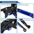 thumbnail image 4 of Long Short Brake Clutch Levers for Yamaha YZF R1 2002-2003 Adjustable Motorcycle Handlebar Brake Lever Aluminum Alloy Black Head Blue Handle 1 Set, 4 of 6