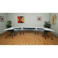 thumbnail image 6 of Office Star Products Training Table 4' 48 X 24 Mahogany Top Titanium Frame Kd, 6 of 9