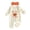 A-Beige262, variant on JAJAHO My First Halloween Infant Baby Girl Jumpsuits Pumpkin Letter Embroidered Onesie With Headband 2 Piece Set 0-9M