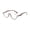Gray, variant on Womens Half Moon Spring Hinge Reading Glasses 1.5 Fashion Diamond Transparent Readers +1.5