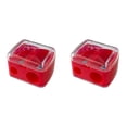 thumbnail image 2 of 2Pcs Makeup Pencil Sharpener, Cosmetic Lip Liner Sharpener – Handheld Tool for Eyeliner, Colored Pencils, Red, 2 of 5