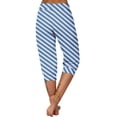 thumbnail image 6 of XuJwPNcy Capri Pants for Women Summer Stripe Print Cinch Bottom Capris Casual Elastic Waist Soft Active Stretch Pants, 6 of 6
