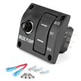 thumbnail image 1 of 3 Way Bilge Pump Switch Panel Auto Off Manual 12V 24V with LED Indicator Built In 15A Circuit Breaker, 1 of 5