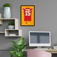 thumbnail image 2 of Patrick Mahomes Kansas City Chiefs Home Jersey Framed Art Print, 2 of 2