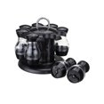 thumbnail image 1 of Kearding Soporte para latas de especias con 8/16 botellas, suministros de cocina resistentes de acero inoxidable, soporte giratorio de 360 Organizadores de utensilios de cocina Tipo 1, 1 of 6