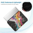 thumbnail image 2 of FORMRS 13-13.3 inch Laptop Sleeve Case Soft Carrying Quilted Computer Bag Cover, Colorful Black, 2 of 7