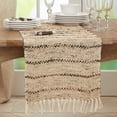 thumbnail image 4 of Saro Lifestyle Cotton Table Runner With Thin Stripe Design, 4 of 5