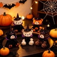 thumbnail image 7 of MYUNNIL Halloween Plush Teddy Bear, Soft Teddy Bear Stuffed with Spider Web Pattern Witch Hat and Cloak, 11" Cool Cute Animal Themed Decoration for Halloween Party & Birthday Gifts, Black, 7 of 7