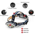 thumbnail image 3 of Linterna frontal LED, 8 modos, recargable por USB, 12000 lúmenes, resistente al agua IPX4, linterna frontal para pesca, camping, lectura, senderismo, ciclismo Xemadio GX-177, 3 of 7
