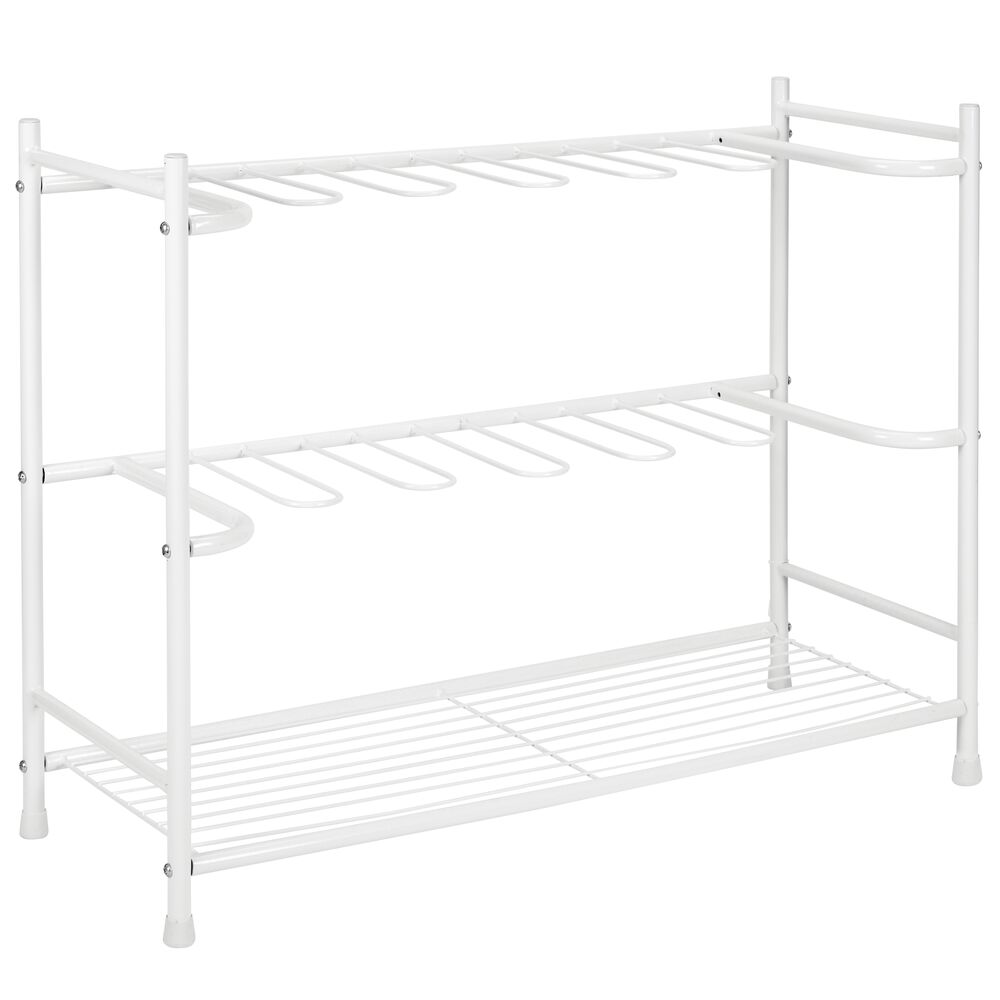 mDesign Boot Storage and Organizer Rack, SpaceSaving Holder for Rain