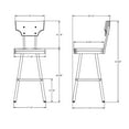 thumbnail image 7 of Amisco Ferguson 30 In. Swivel Bar Stool - Light Brown Distressed Wood / Dark Grey Metal, 7 of 7