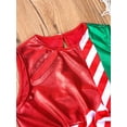 thumbnail image 6 of TTAO Kids Girls Xmas Christmas Clothes Sleeveless Sequin Candy Cane Stripe Ballet Dance Fancy Dress with Bowknot Red 14, 6 of 7
