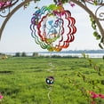 thumbnail image 2 of Fairy Wind Spinner - Kinetic Hanging Wind Sculpture | 12-Inch 3D Windcatcher for Garden, Metal Art Yard Decor, Outdoor Ornament & Lovely Gifts for Mother, Wife, Daughter, Girls & Women, 2 of 5