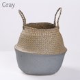 thumbnail image 1 of Cesta de almacenamiento tejida hecha a mano, cesta plegable para la colada, cesta para la colada de mimbre de paja, hierba marina, vientre, jardín, maceta, cesta para plantas Tan Jianjun unisex, 1 of 2