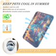 thumbnail image 5 of Pet Cooling Pad Foldable Self Cooling Mat Breathable Pet Cushion Sleep Pad for Dogs and Cats City Fireworks M, 5 of 9