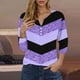thumbnail image 4 of Blusas de Manga Corta para las Mujeres Impresas 3/4 Manga Cuello Redondo Blusa Casual, Ligero Diario Superior, 4 of 5