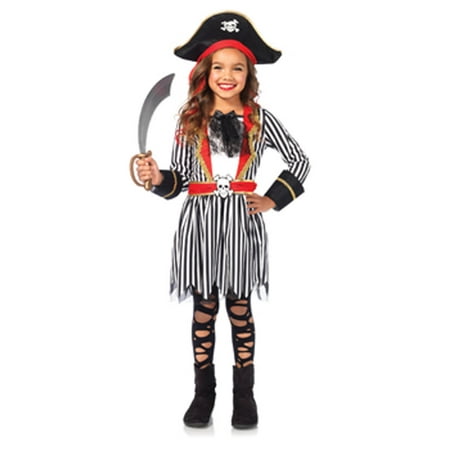 Leg Avenue 2PC. Pirate Captain,dress,w/belt,pirate hat w/attached scarf