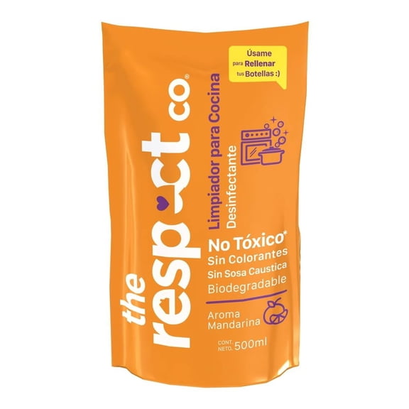 Limpiador desinfectante The respect co cocina 500 ml