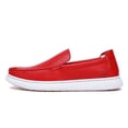 thumbnail image 4 of Men's Casual Loafers Slip On Leather Shoes Comfortable Lightweight Driving Shoes Male Moccasins Classic Penny Loafer Flats Boat Shoes Outdoor Walking Shoes, 4 of 17