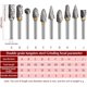 thumbnail image 2 of 10 Pcs Metal Milling Cutter for Milling Machine 3mm Double Cut Tungsten Rotary Burrs Straight Grinder Cutter for Rotary Tools Processing Grinding Engr, 2 of 5