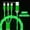 3 in 1 Green_3, variant on 3 IN 1 Glowing LED Light Phone Charger Luminous Cable For Xiaomi Iphone 14 Samsung S6 Phone Accessories Charge USB Type C Cord 3 in 1 MULTI_2 1m