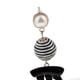 thumbnail image 5 of Pendientes de Botón con Borla Bohemia Vintage Fernando para Mujer negro, 5 of 6