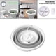 thumbnail image 1 of Lavadora, lavadora ultrasónica giratoria personal portátil con bañera plegable USB Lavandería conveniente para acampar Apartamentos Dormitorios Calle 3 en 1 gris Macarena Mini lavadora turbo, 1 of 8