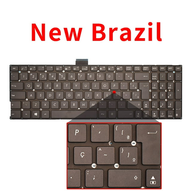 Original US Russian SP BR Laptop Keyboard For ASUS X555L A555Y R557L R556L FL5600 W519L VM510L VM590L X553M W509L R565L X503M BR New