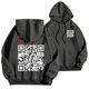 thumbnail image 2 of WILLBEST Sudaderas para Hombre y Mujer, Suéter con Capucha y Bolsillo De Manga Larga con Estampado De Coco Qr Divertido De Color Sólido para San Valentín, Otoño e Invierno XGrande, 2 of 6