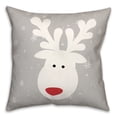 thumbnail image 2 of Creative Products Cute White Deer 16 x 16 Spun Poly Pillow, 2 of 3