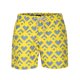thumbnail image 1 of Pantalones cortos de playa Unique Bargains con patrón de cordón de cintura elástica de baño para hombre con forro de malla Amarillo gris 34, 1 of 6