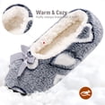 thumbnail image 3 of Ecetana Women's Fuzzy Slippers Warm Plush House Shoes Slip On Winter Cozy Bedroom Slippers, 3 of 8