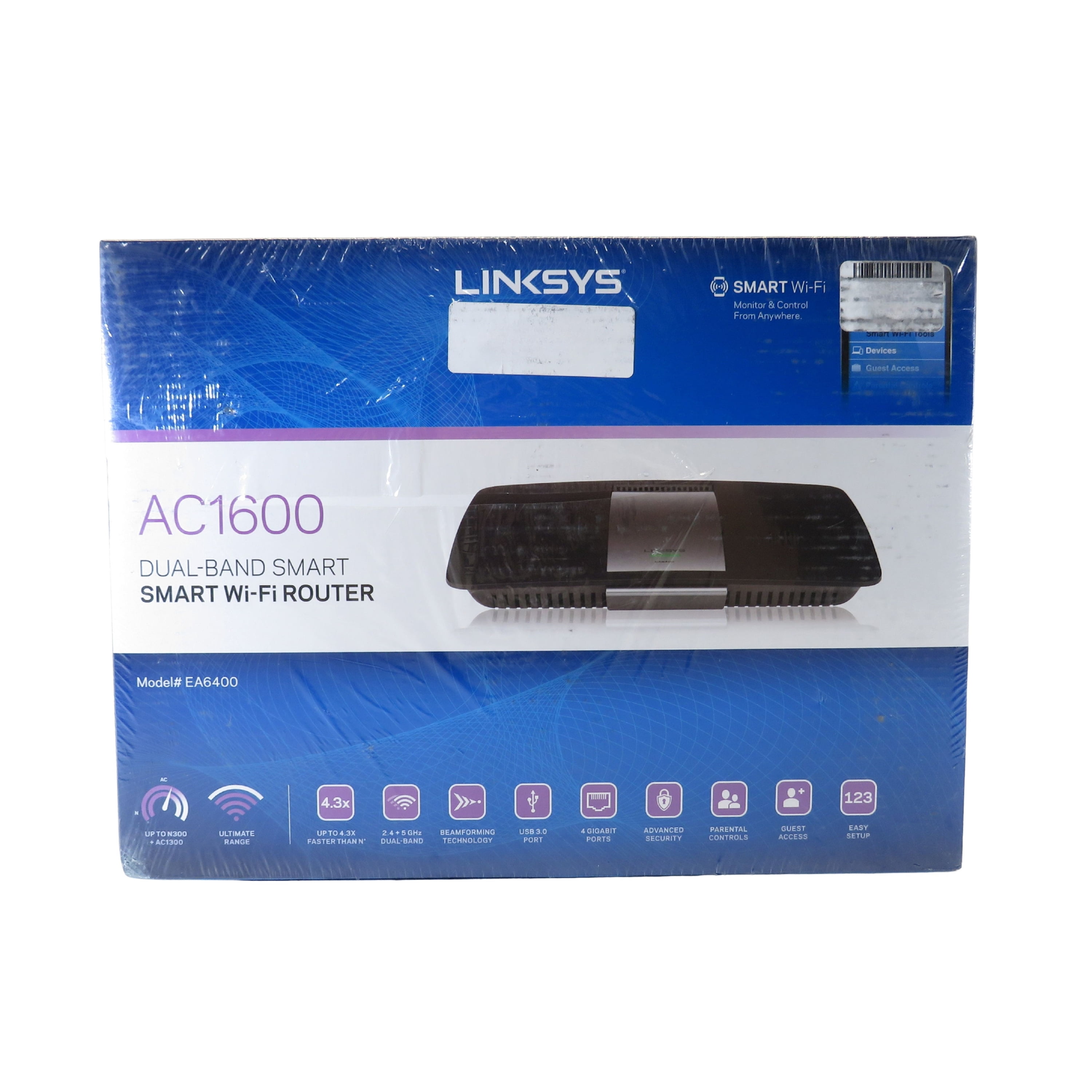 Pre-Owned Linksys AC1600 Smart WiFi Router (EA6400)