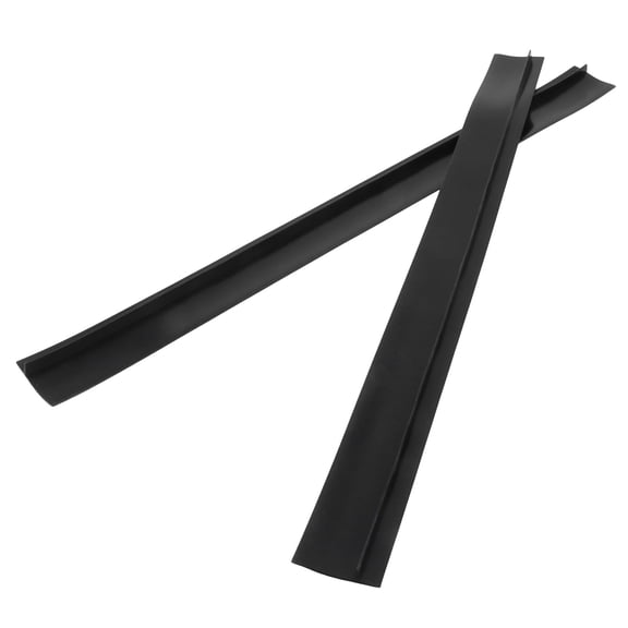 Silicone Stove Covers 2pcs, Heat Resistant Oven Filler Seal Between Stovetop and Counter Filler Sealing Strip Easy to Clean for Home Kitchen Countertop Stove 21in-Black
