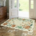 thumbnail image 4 of Moynesa 3'x5' Floral Bedroom Rugs Rugs, Area Rugs 3x5ft Rug for Entryway Ultra-Thin Soft Rug, Non-Slip Washable Rugs Stain Resistant Boho Rug Low-Pile Throw Rug for ‎Living Room Office,Beige, 4 of 8