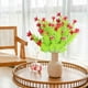 thumbnail image 5 of pstuiky Lirios artificiales de imitación ramo de flores artificiales decoración navideña para exteriores hogar y jardín., 5 of 6