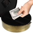 thumbnail image 4 of Shisuyan Vintage Wall Clock Safe Large Secret Jewelry Security Clocks Money Cash Jewelry Compartment Stash Box (Bronze), 4 of 8