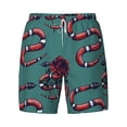 thumbnail image 4 of Lsque Mens Swim Trunks Snake And Rose Pattern - Bathing Suit Compression Liner - Beach Swim Shorts Swimwear - (S-3XL) - Stretch Quick Dry -Small, 4 of 9