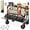 Khaki, variant on PNKKODW 550L XXL Foldable Double Decker Wagon, 550LBS, 360° Handle, Heavy Duty, All-Terrain Wheels, Black