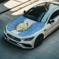 thumbnail image 5 of Pzuqiu Stretchable Car Hood Decoration, Guatemala Flag & Text Pattern Elastic Stretch Fabric Auto Hood Cover, Dustproof Car Hood Flag Cover, 5 of 9