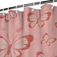 thumbnail image 3 of Pink Butterfly Pattern Shower Curtain 72"x72" ,Bathroom Decorative Shower Curtains Set with 12 Hooks,Modern Waterproof Washable Shower Curtain, 3 of 6