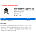 thumbnail image 2 of Right Engine Mount - Compatible with 2013 - 2019 Nissan Pathfinder 3.5L V6 2014 2015 2016 2017 2018, 2 of 2