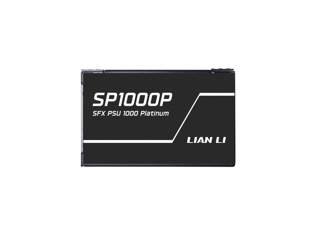 Lian Li SP Platinum 1000W SFX Form Factor Power Supply with 12V-2x6 Connectors - ATX 3.1 & PCIE 5.1 Compliant - Low-Noise - Fully Modular - 105°C Capacitors - 10 Year Warranty - Black (SP1000P.B)