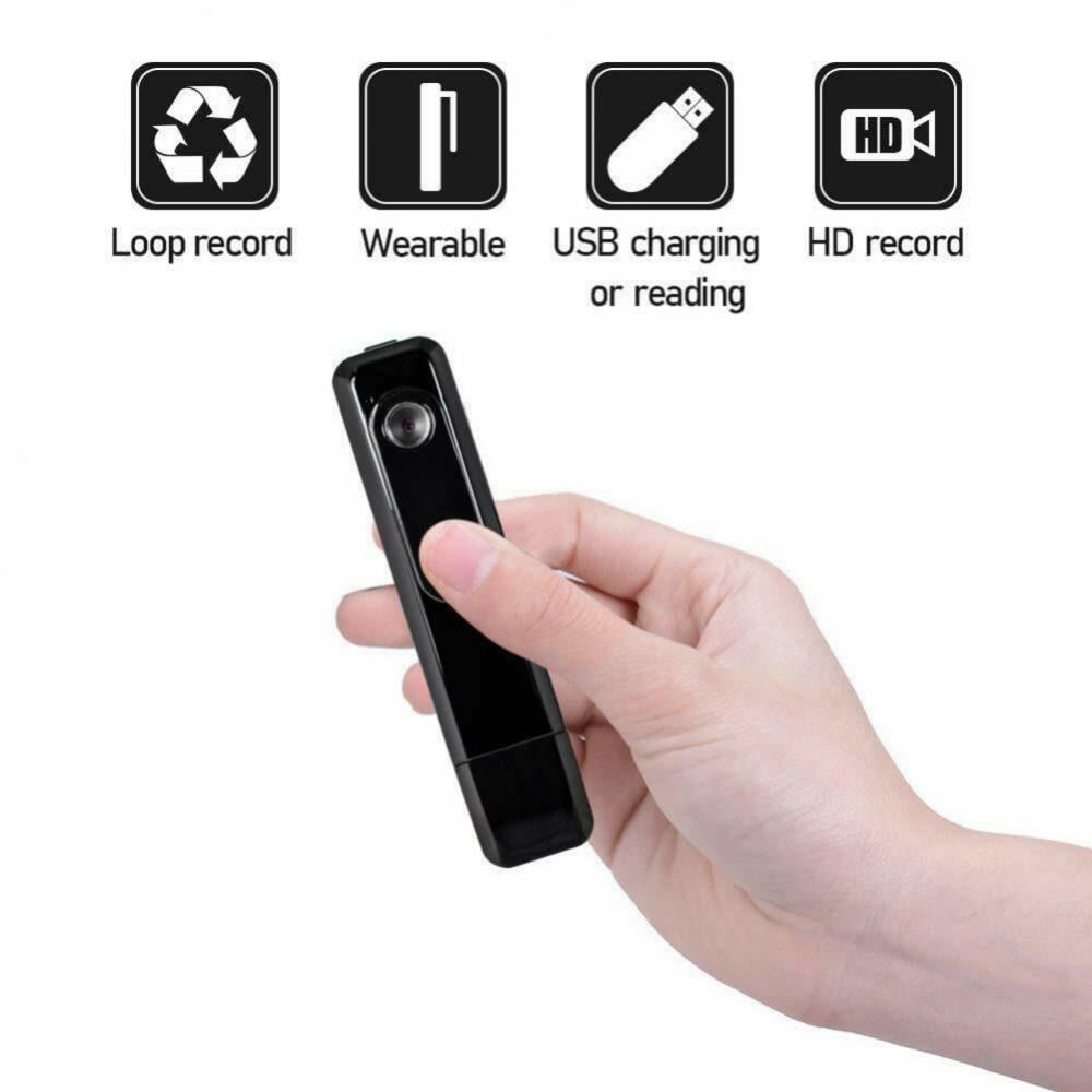 Mini Body Camera Video Recorder, Camera Motion Activated,Small Security Camera for Home and Office