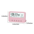thumbnail image 3 of Rbaofujie Digital Electronic Clock LED Display Electronic Clock Stereo Digital Display Snooze Alarm Clock 12/24H Switching Countdown Time, 3 of 8