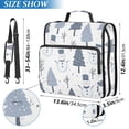 thumbnail image 2 of FORMRS Zipper Binder with Shoulder Strap 2-inch Ring 500 Sheet Capacity File Bag, Cute Snowmen, 2 of 5